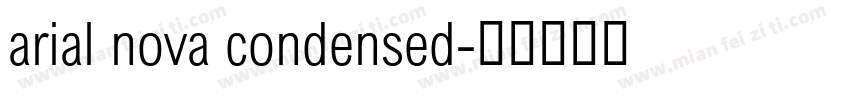 arial nova condensed字体转换
